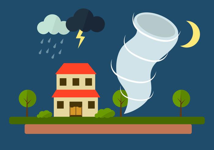 700x490 Vector Illustration Of Tornado