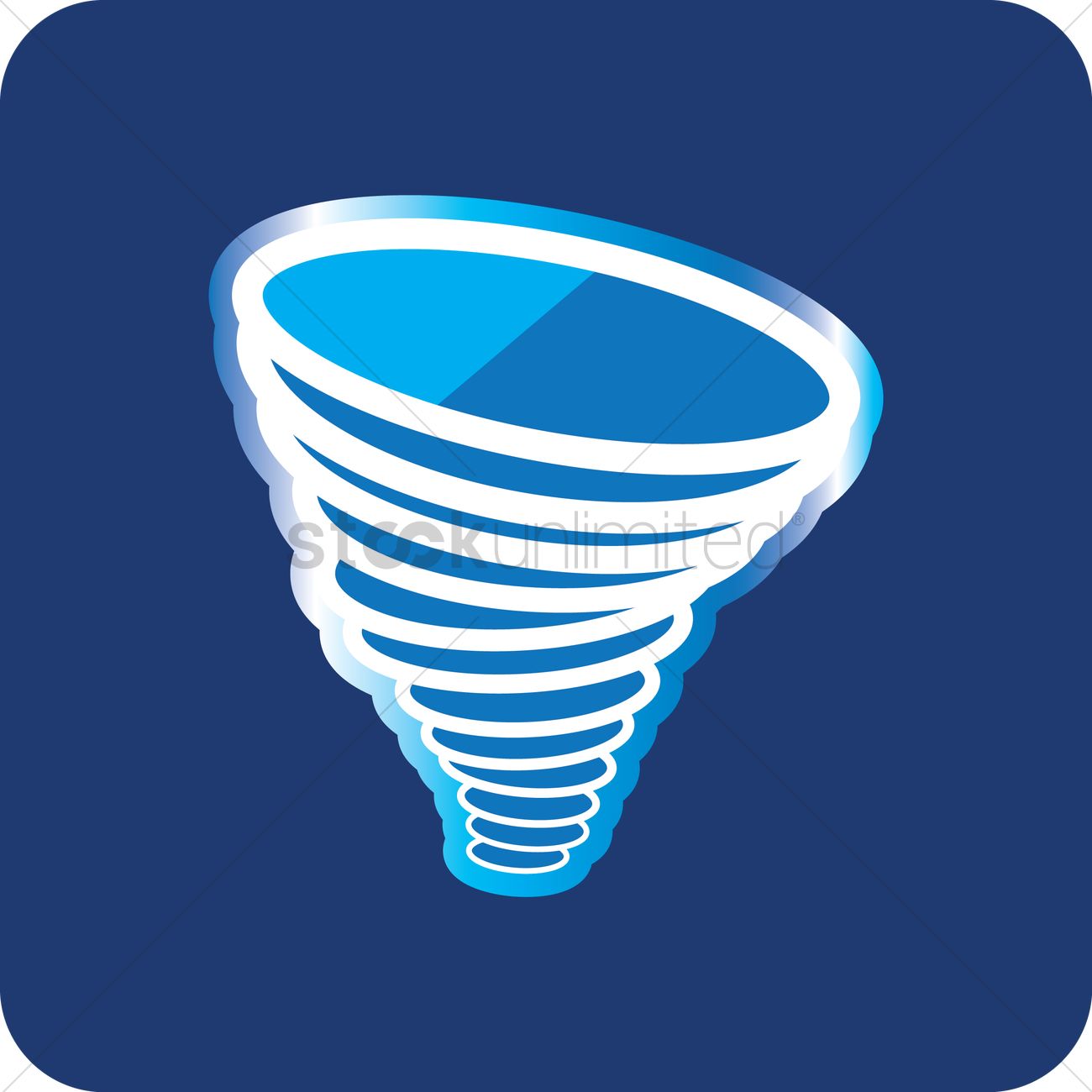 1300x1300 Free Tornado Vector Image