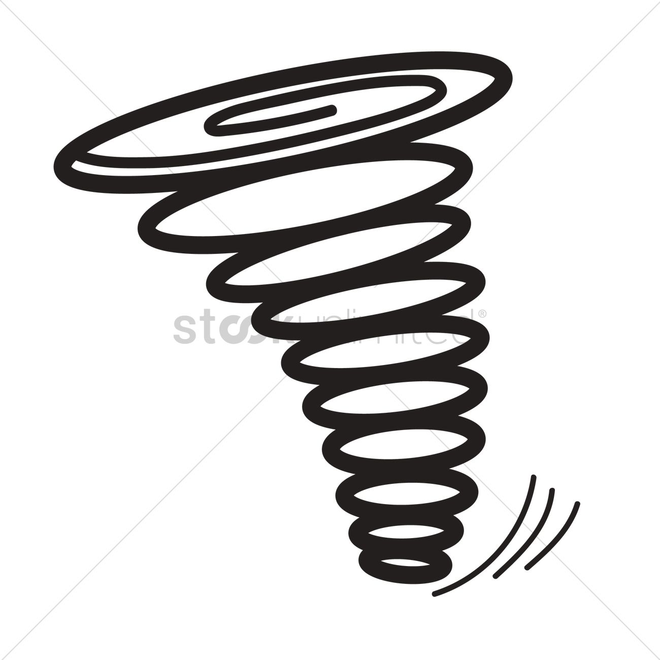 1300x1300 Free Tornado Vector Image