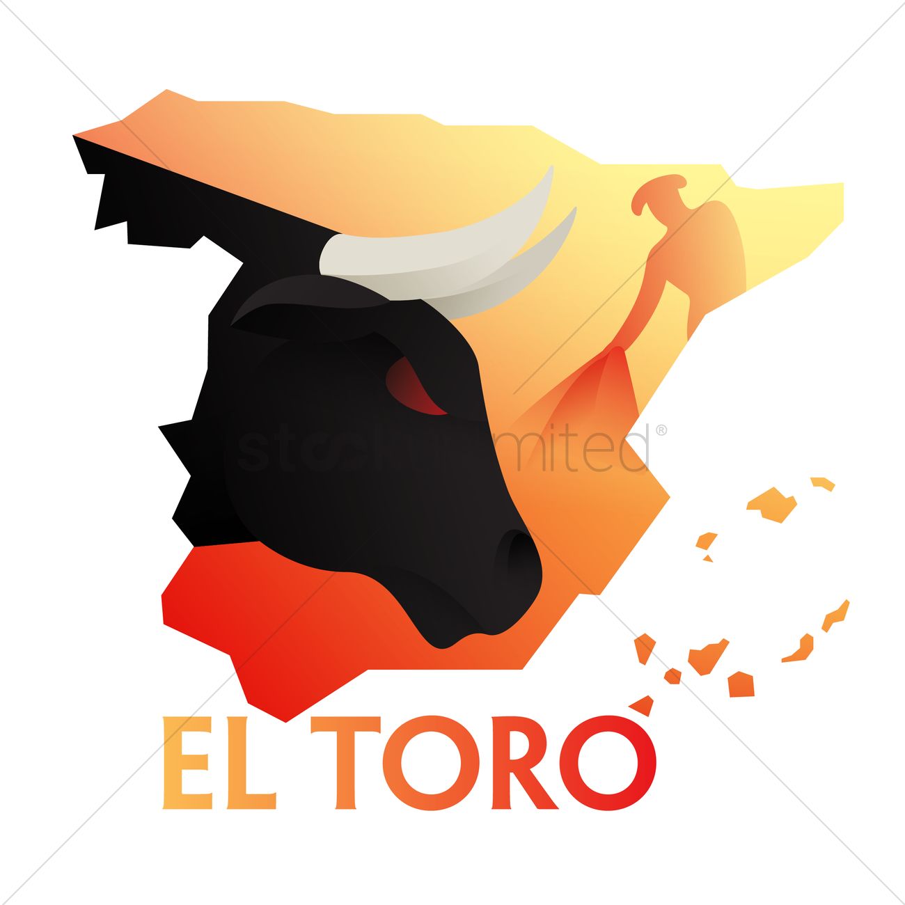 1300x1300 El Toro Vector Image
