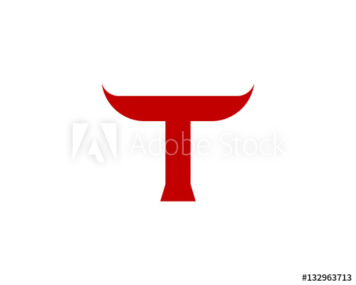 500x400 Initial Letter T Toro Logo Design Element