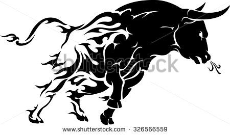 450x265 Charging Bull Stock Vectors Vector Clip Art Shutterstock Pic