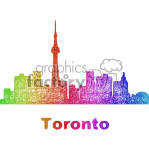 300x300 City Skyline Vector Clipart Can Toronto Royalty Free Gif