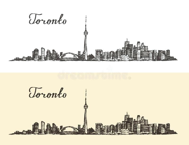 800x617 Toronto Skyline Clipart