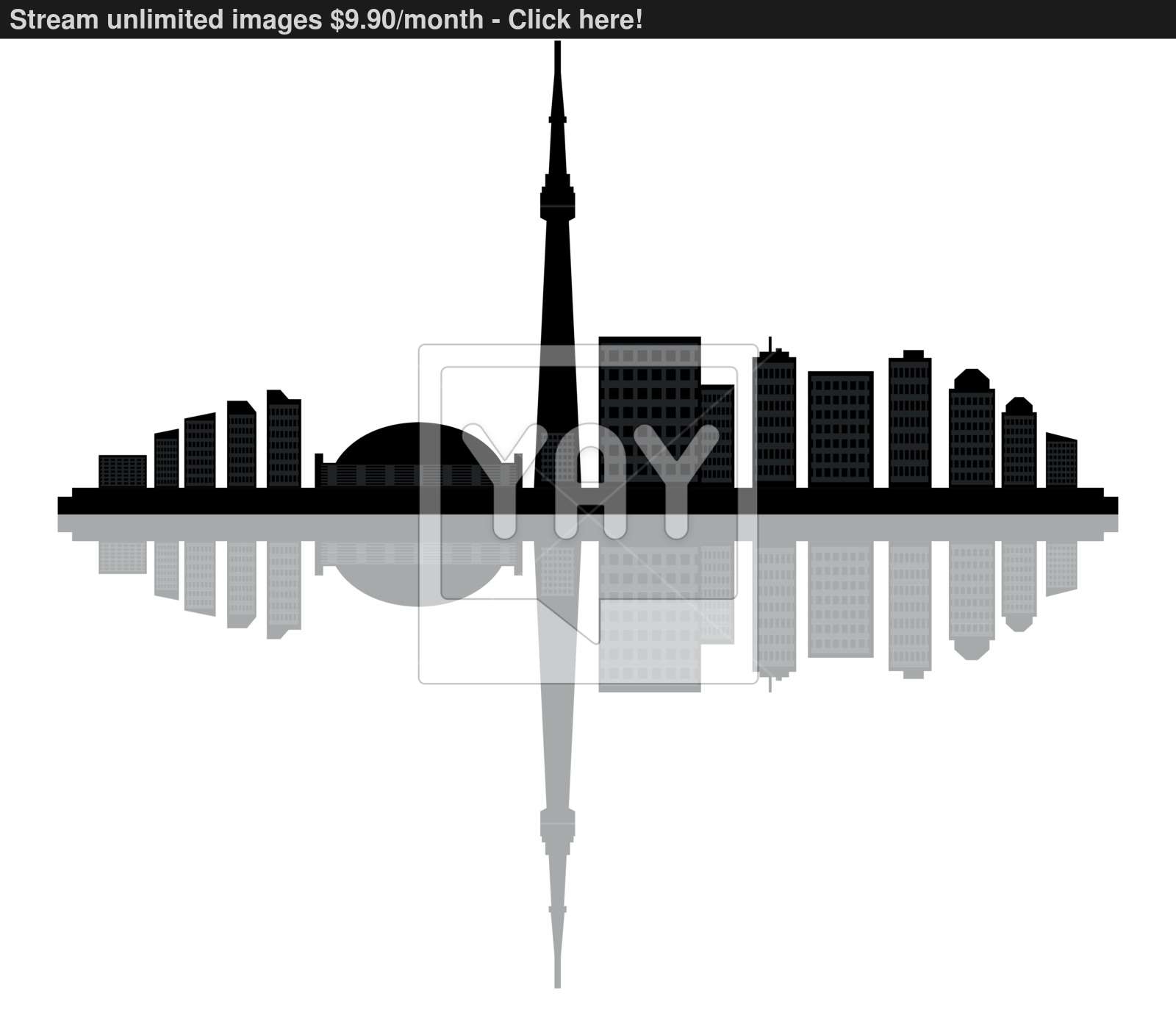 1600x1400 Toronto Skyline Vector