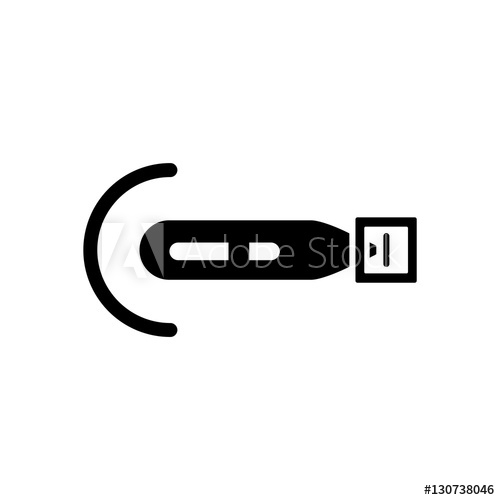 500x500 Black Vector Icon On White Background Military Torpedo Silhouette