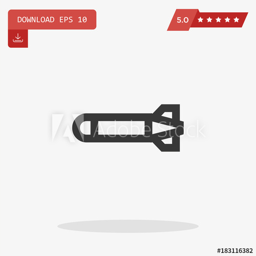 500x500 Torpedo Vector Icon