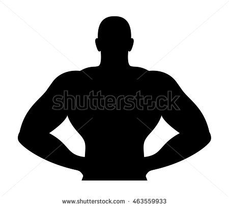 450x406 Male Torso Silhouette