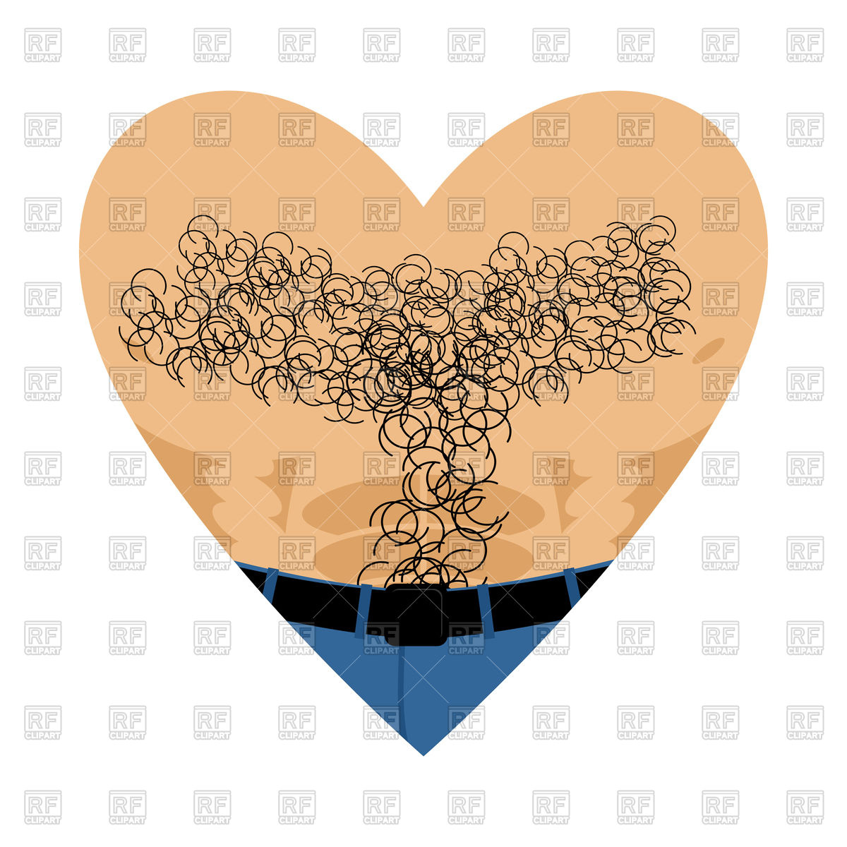 1200x1200 Heart Made Of Mans Torso Vector Image Of Signs, Symbols, Maps