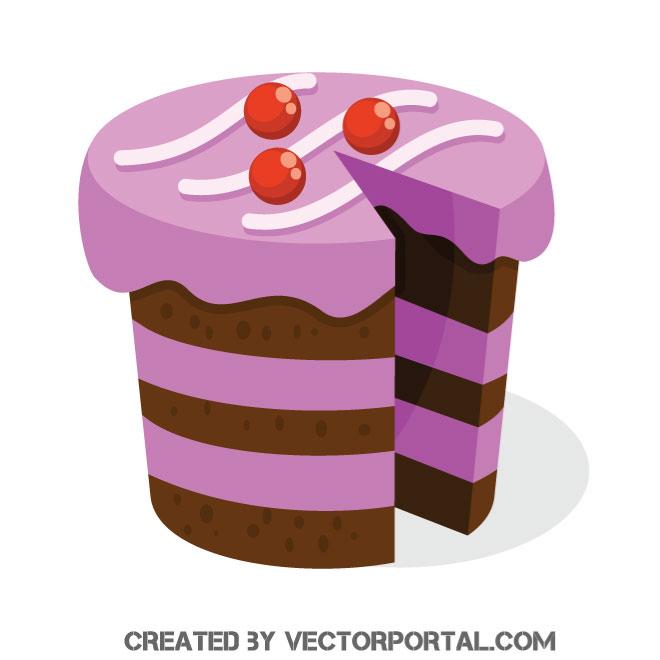 660x660 Cake Vector Image