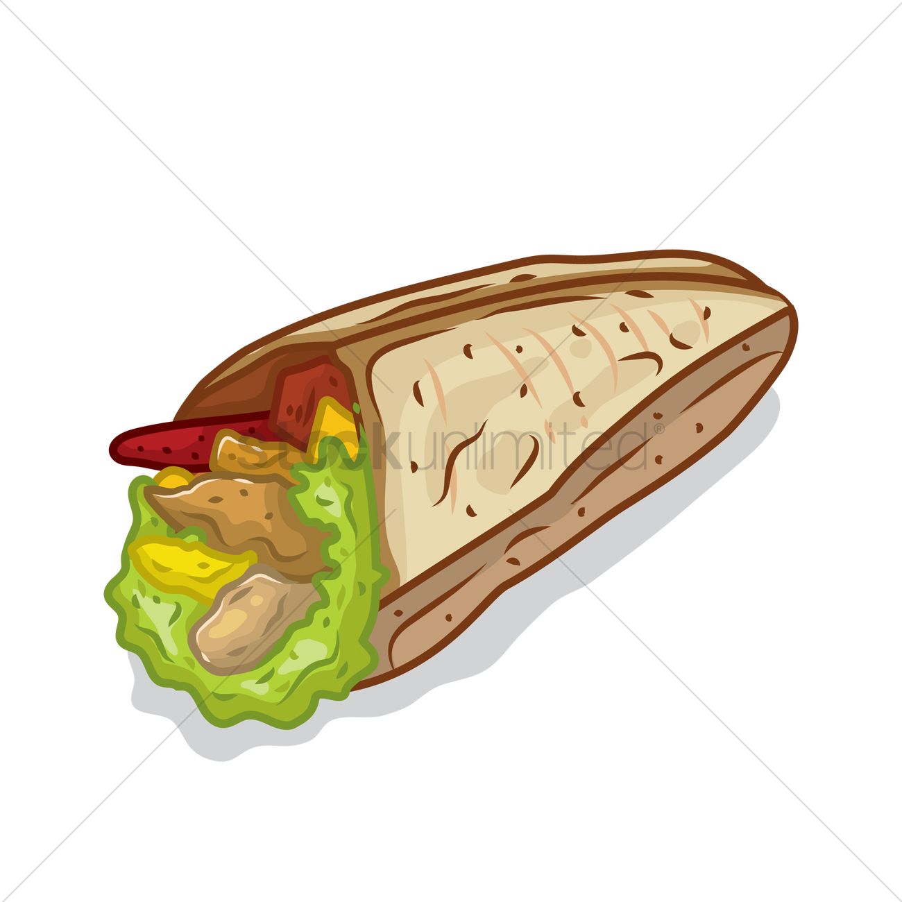 1300x1300 Tortilla Vector Image