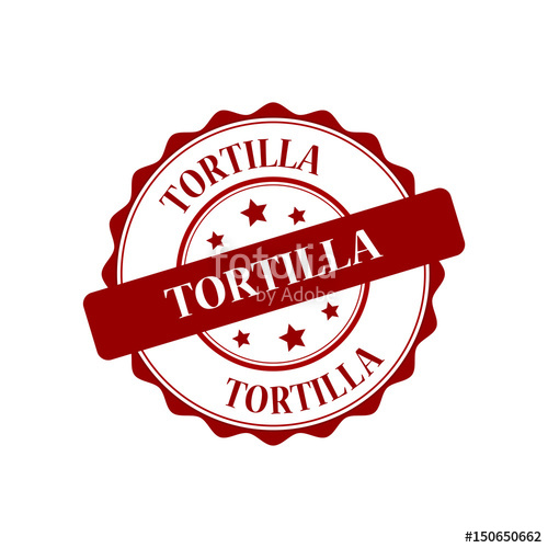 500x500 Tortilla Red Stamp Illustration Stock Image And Royalty Free