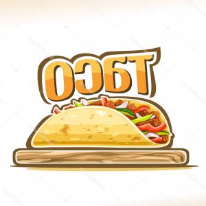 300x300 Mexican Taco Ground Meet With Vegetables In Folded Tortilla Gm