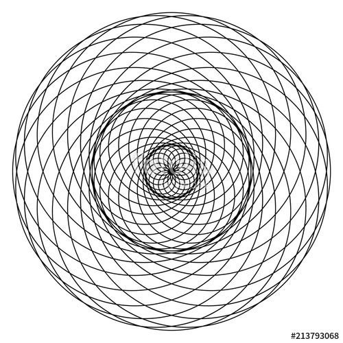 500x500 Geometrical Figure Sacred Geometry Torus Yantra Or Hypnotic Eye