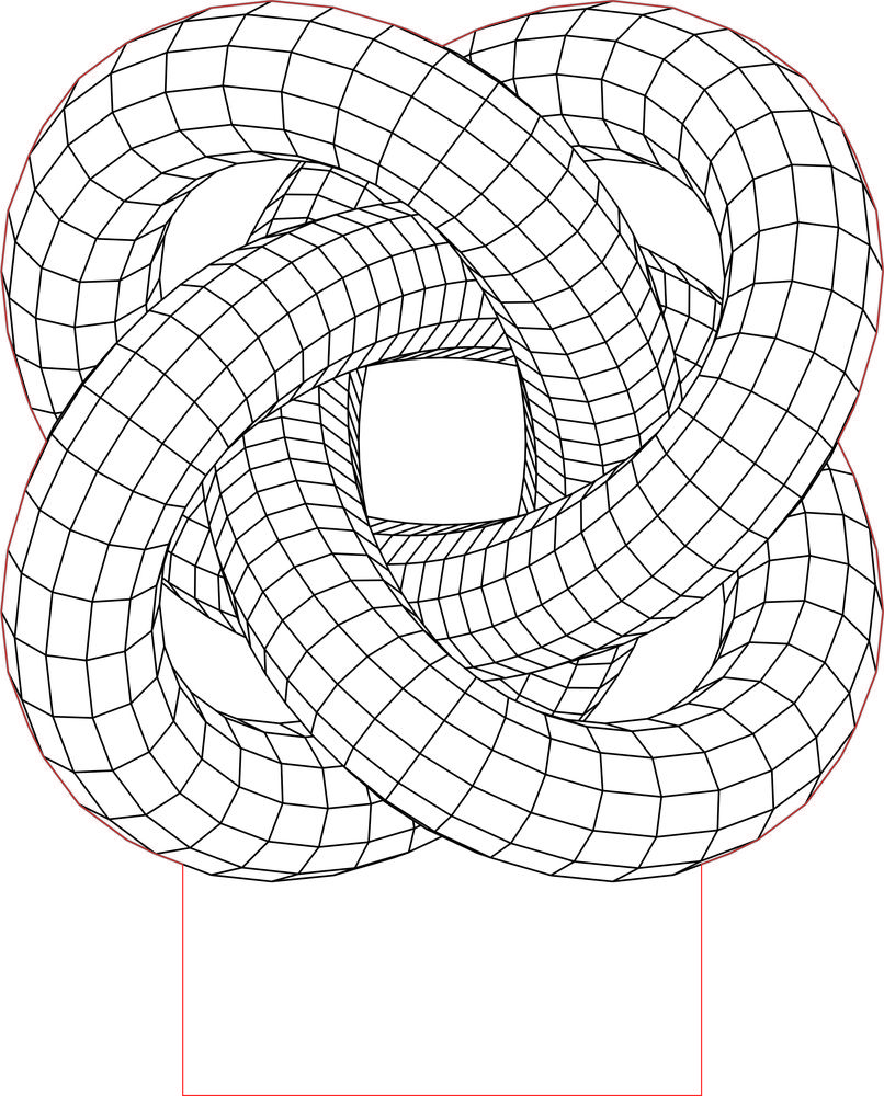 806x1000 Torus Knot Illusion Led Lamp Vector Mandaly