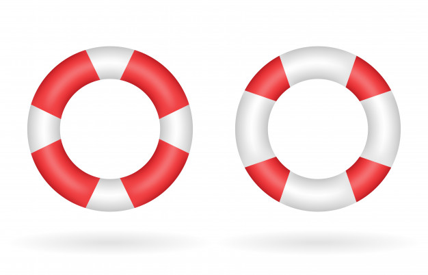 626x402 A Real Red White Safety Torus Vector Vector Premium Download