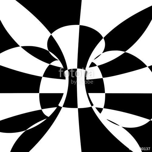 500x500 Black And White Checkered Torus Vector Illustration Stock Image