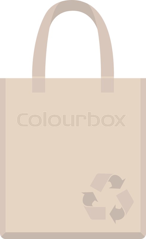 Eco Bag Vector Illustration Flat Style Stock Vector Colourbox 489x800 Eco Bag Vector Illustration Flat Style Stock Vector Colourbox