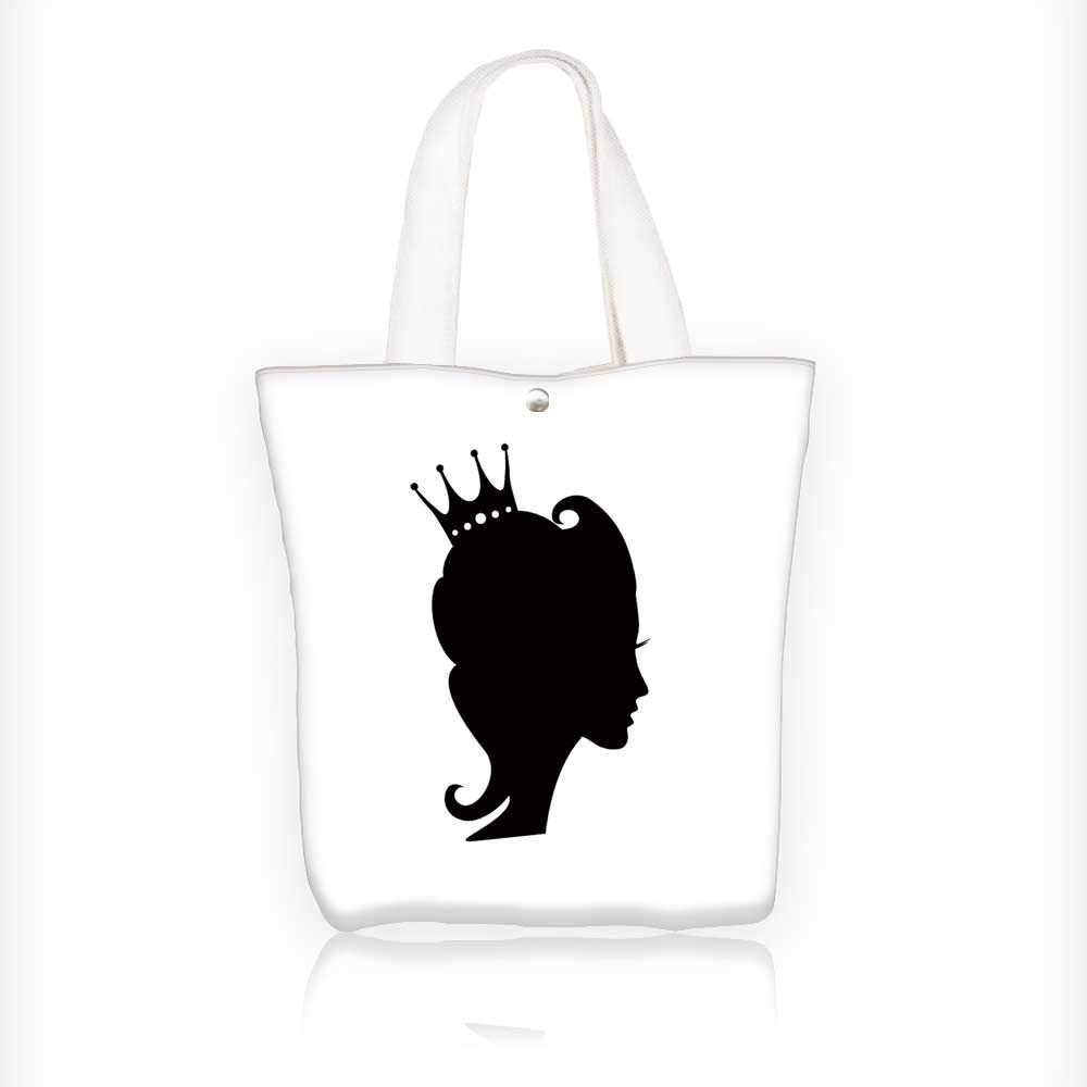 Stylish Canvas Zippered Tote Bag Vector Sign Queen 1000x1000 Stylish Canvas Zippered Tote Bag Vector Sign Queen