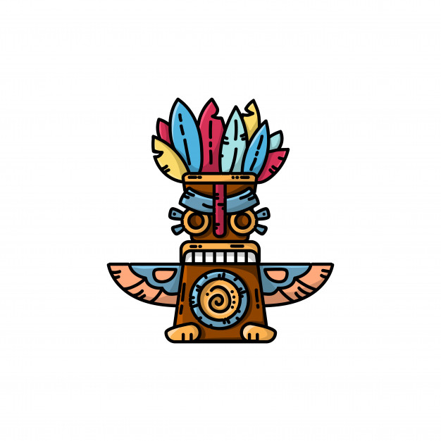 626x626 Colorful Totem Flat Vector Icon Vector Premium Download