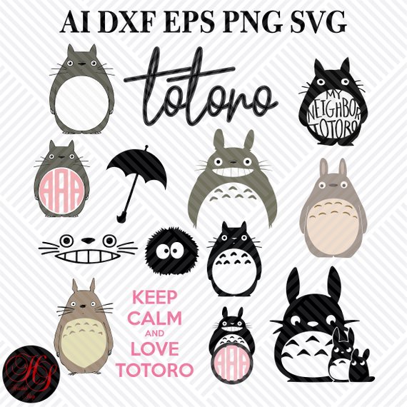 570x570 Totoro Totoro Clipart,totoro Silhouette,anime