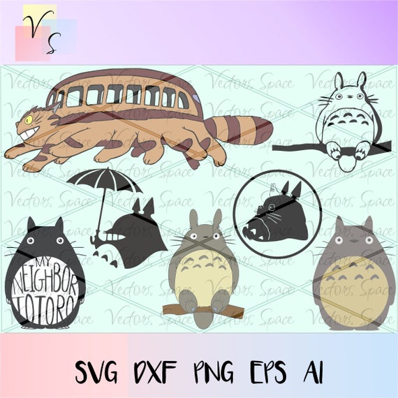 570x570 Bundle My Neighbor Totoro Anime Totoro Vector For Etsy