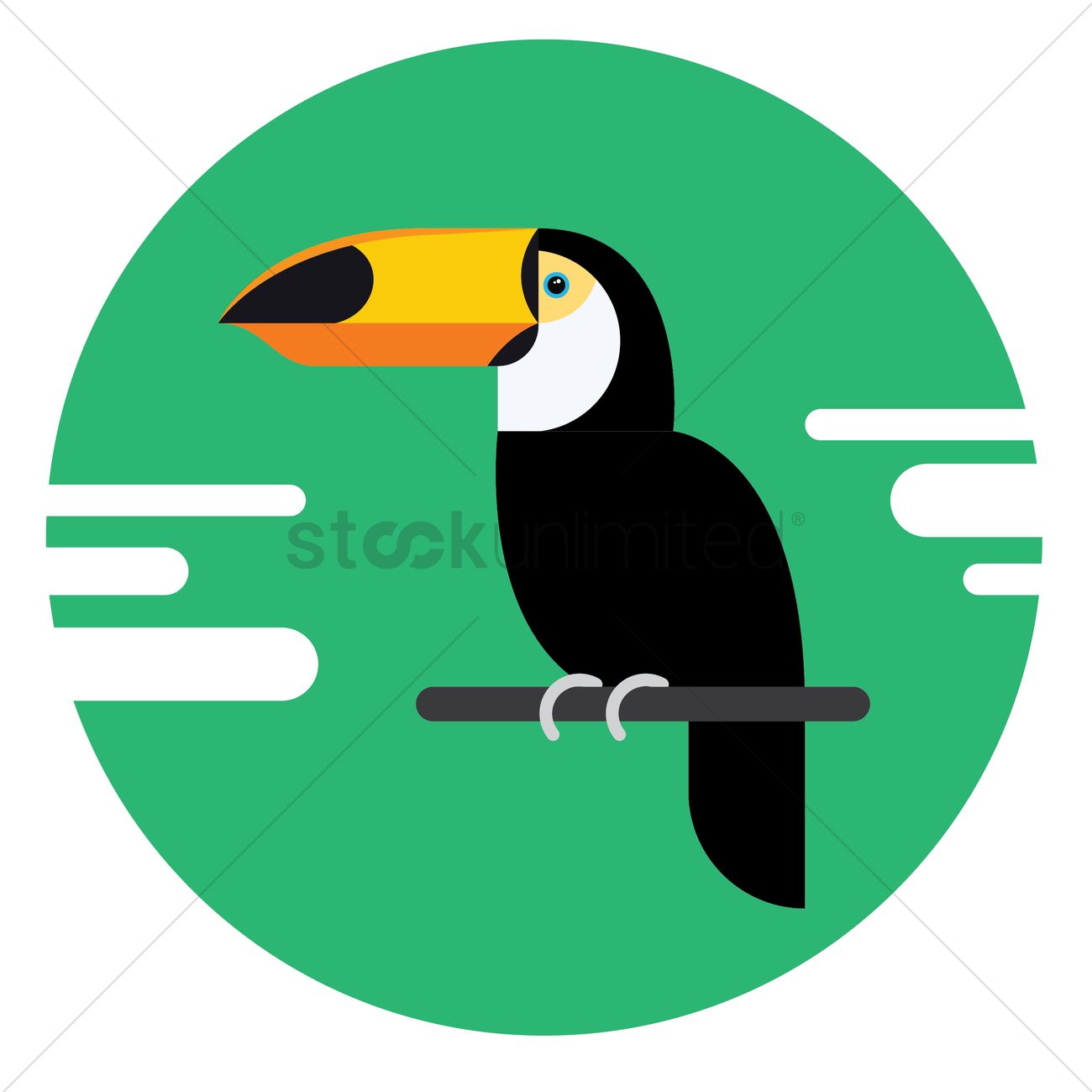Toco Toucan Vector Image 1300x1300 Toco Toucan Vector Image