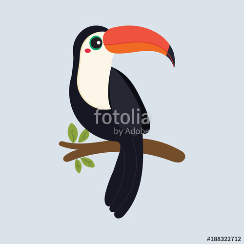 Cute Toucan Vector Stock Image And Royalty Free Vector 500x500 Cute Toucan Vector Stock Image And Royalty Free Vector
