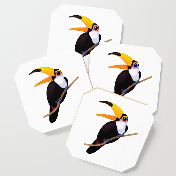 Exotic Toucan Vector Graphic Character Coaster 700x700 Exotic Toucan Vector Graphic Character Coaster