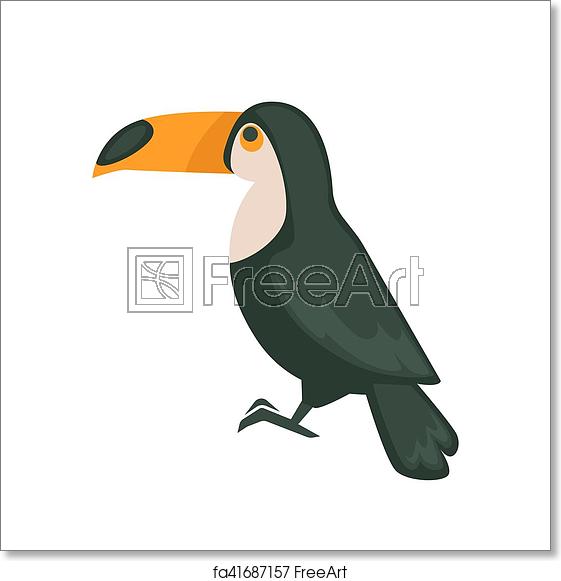 Free Art Print Of Illustration Funny Toucan Vector Isolated 561x581 Free Art Print Of Illustration Funny Toucan Vector Isolated