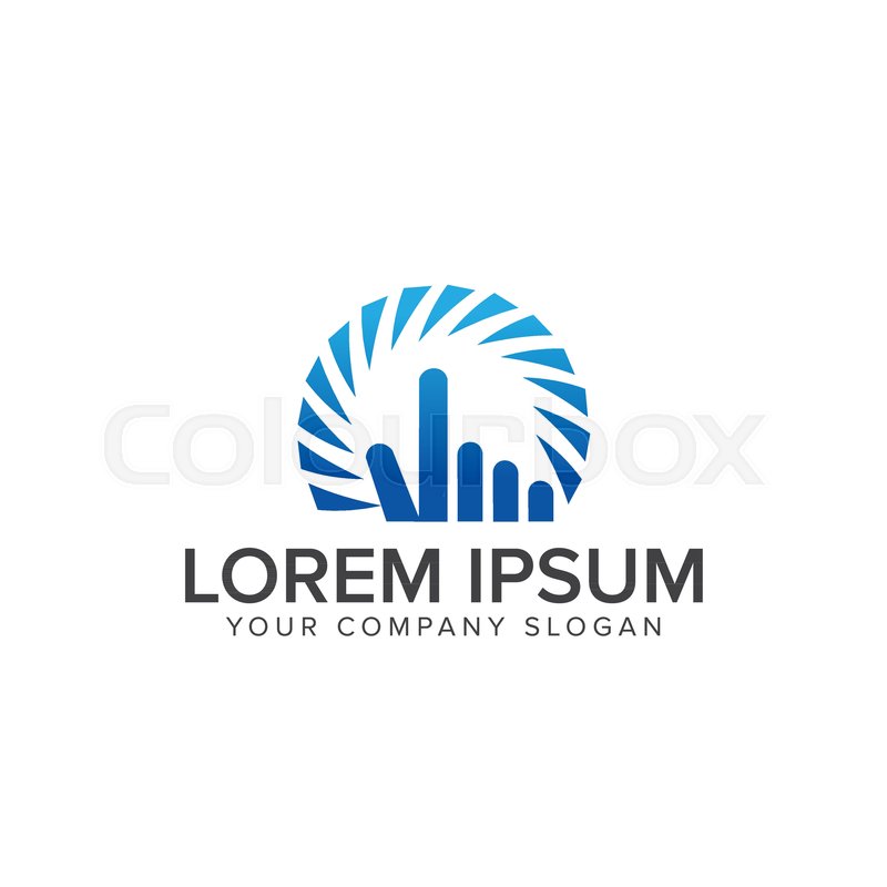 800x800 Hand Touch Logo Computer Internet Stock Vector Colourbox