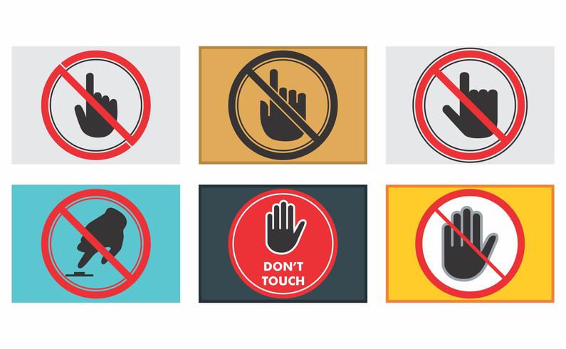 795x490 Do Not Touch Vector Pack
