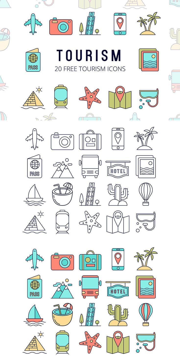 Free Tourism Vector Icon Set Icon Sets Collection Icon Set 735x1469 Free Tourism Vector Icon Set Icon Sets Collection Icon Set
