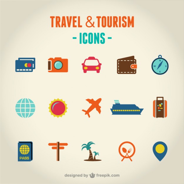 Travel And Tourism Set Of Icons Vector Free Download 626x626 Travel And Tourism Set Of Icons Vector Free Download