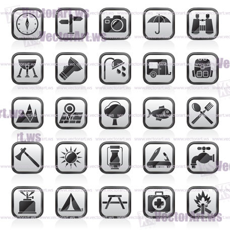 Camping And Tourism Icons 456x456 Camping And Tourism Icons