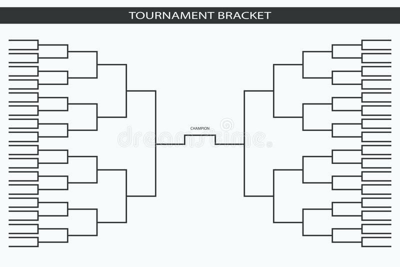 800x534 Simple Black Tournament Bracket Template For Teams On White Team