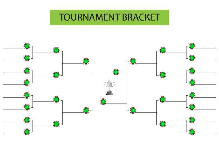 700x490 Tournament Bracket Blank Template Vector