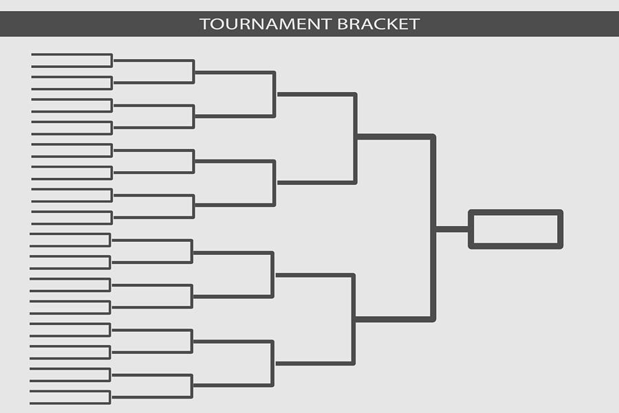 900x601 Tournament Bracket Vector Championship Template