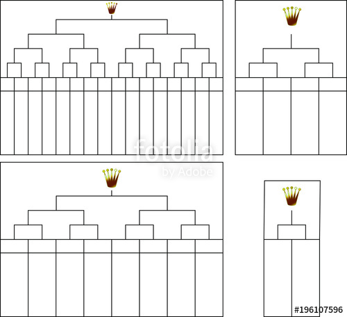 500x456 Tournament Bracket Set Stock Image And Royalty Free Vector