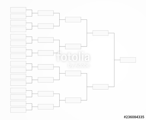 500x413 Tournament Bracket Template For A Championship Infographics