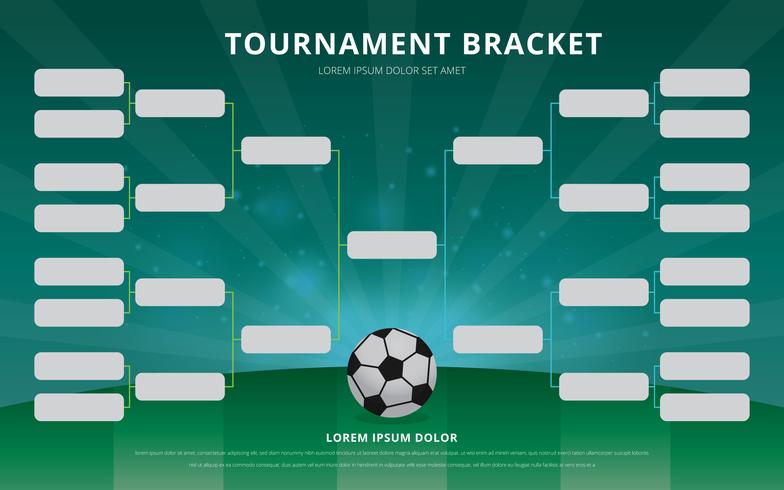 784x490 Football Tournament Bracket Poster Template