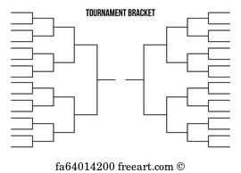 270x194 Free Art Print Of Blank Football Playoff Bracket Blank