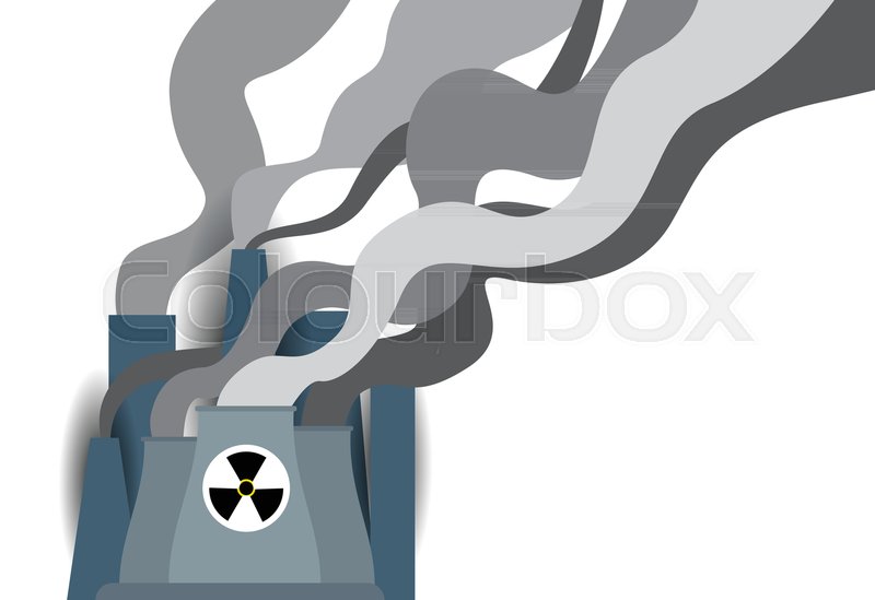 800x549 Nuclear Energy Plant Or Factory With Stock Vector Colourbox