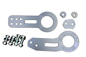300x200 Silver Front And Rear Tow Hook Set For Race Track