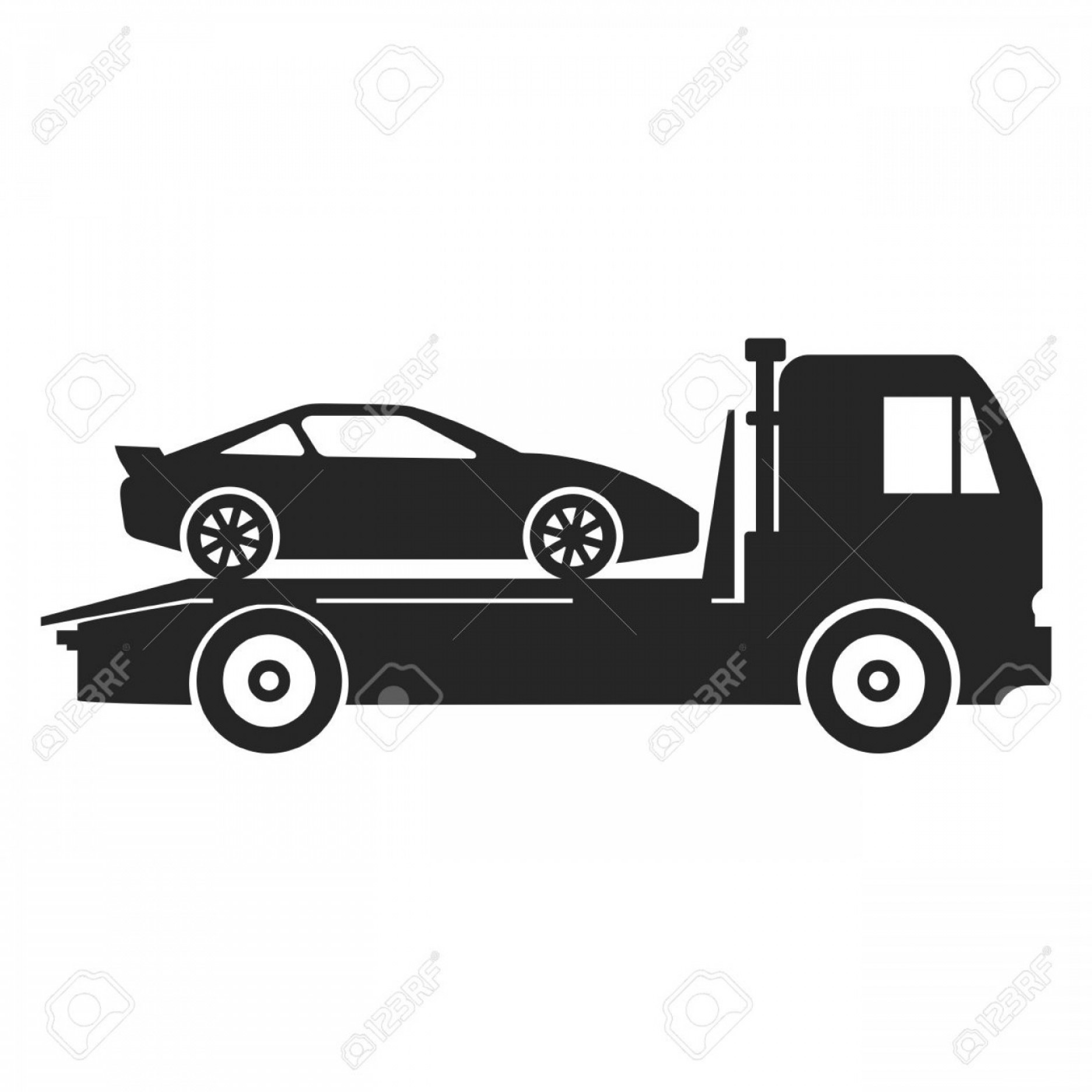 1872x1872 Tow Truck Vector Clipart Clipart Suggest Soidergi