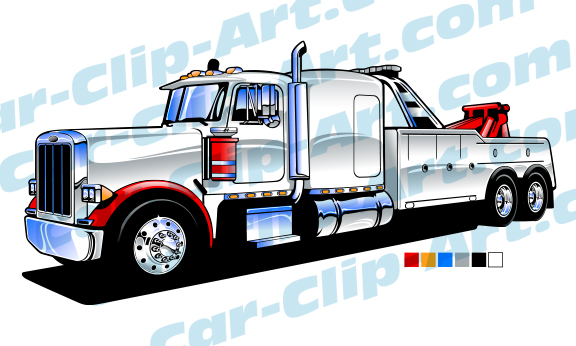 576x346 Big Rig Tow Truck Vector Clip Art Need It I Have It! Hot Rod