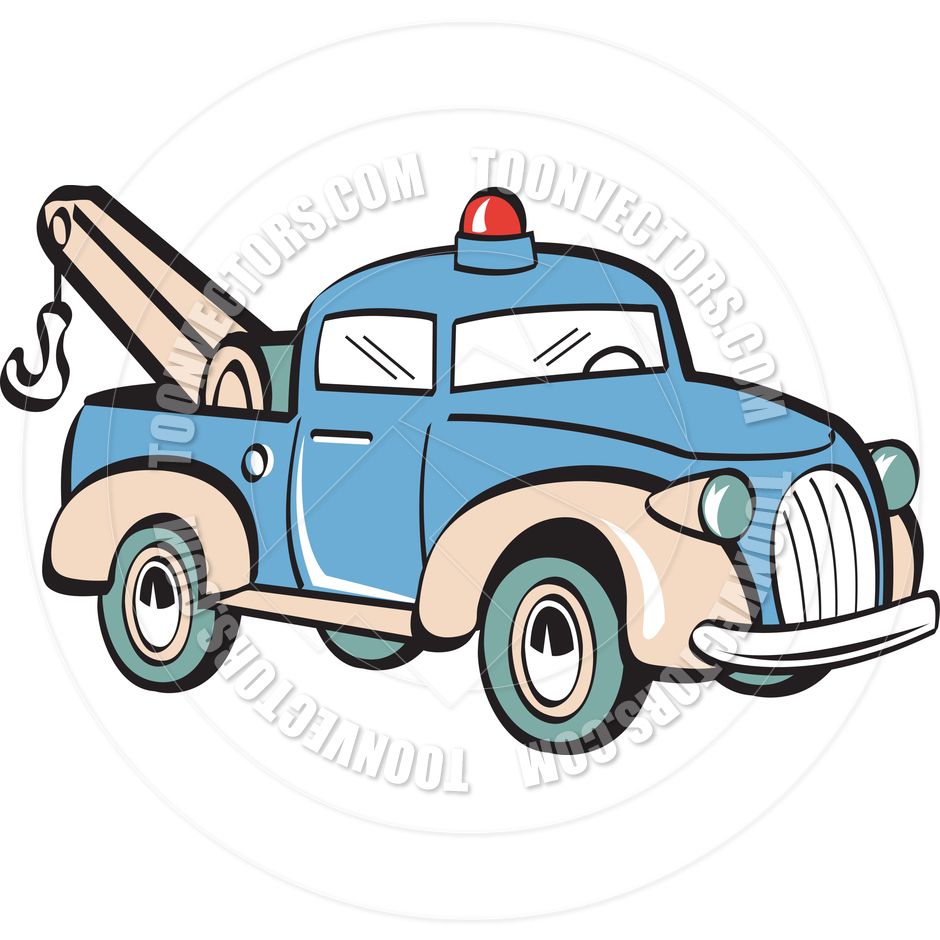 940x940 Tow Truck Clip Art Cartoon Tow Truck Vector Illustration