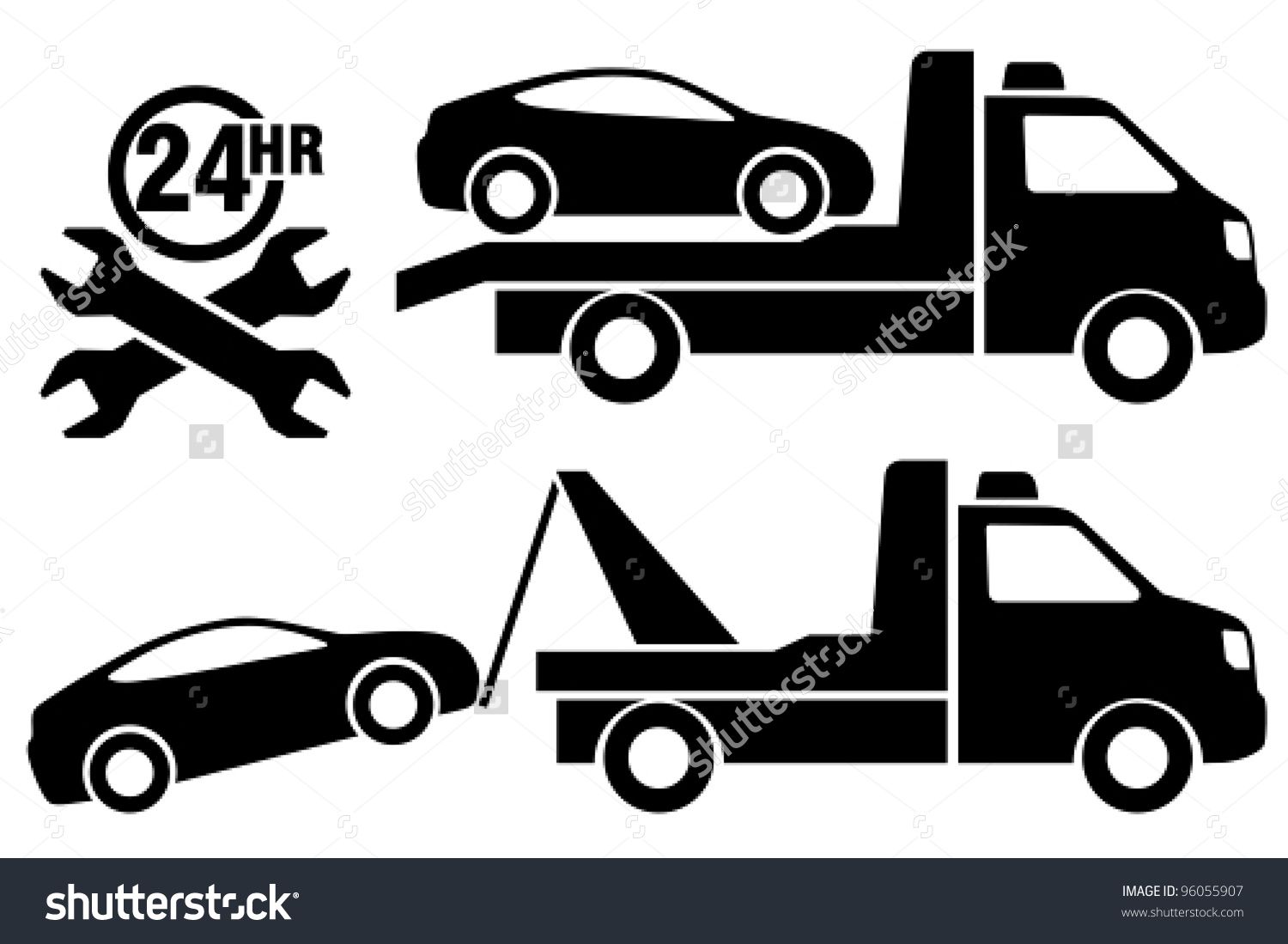 1500x1099 Car In Tow Car Download Png Files, Free Clip Art Download