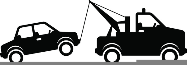 600x209 Clipart Tow Truck Towing A Car Free Images