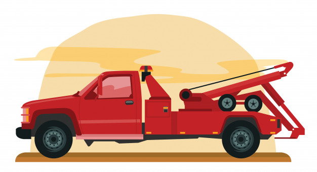 626x339 Red Tow Truck Vector Premium Download